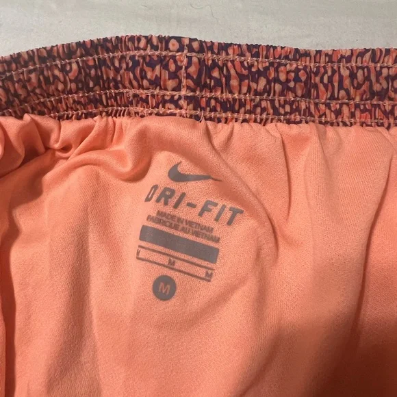 Orange Purple Animal Print Nike Shorts medium - Picture 3 of 3
